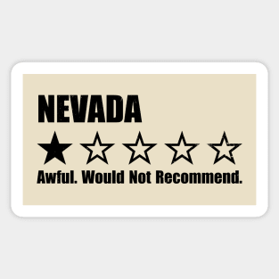 Nevada One Star Review Sticker